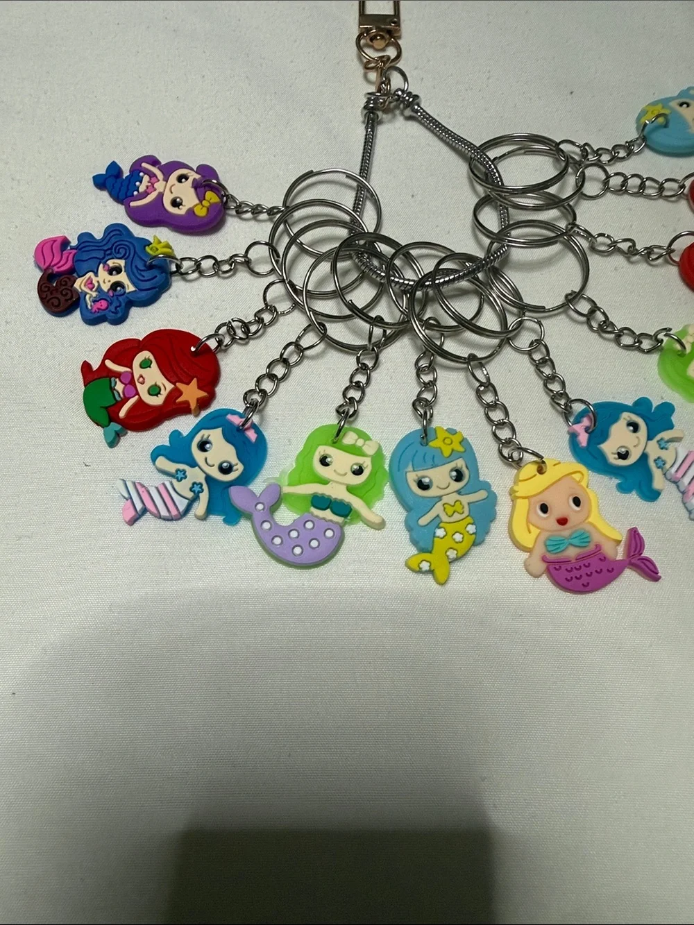 Sets of 12 Cute Mermaid Keychains - Assorted Colors Kids Toys
